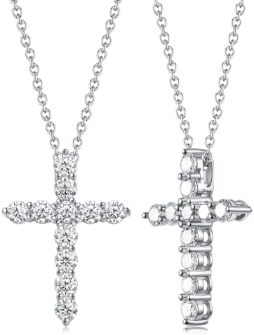 Collar Cruz Diamante Moissanita VVS