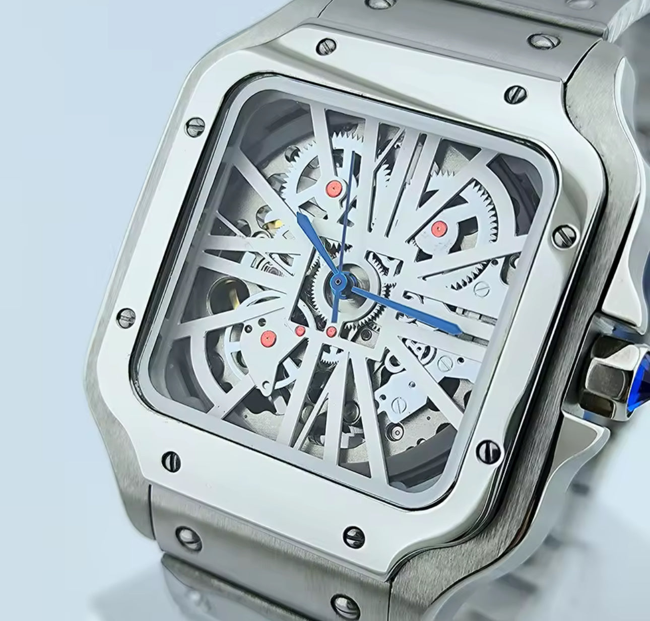 Seiko Mod Cartier Santos Skeleton