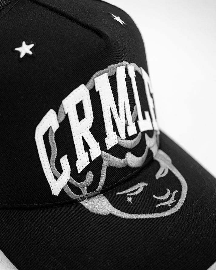 Crime Life Trucker Hat Angel Black