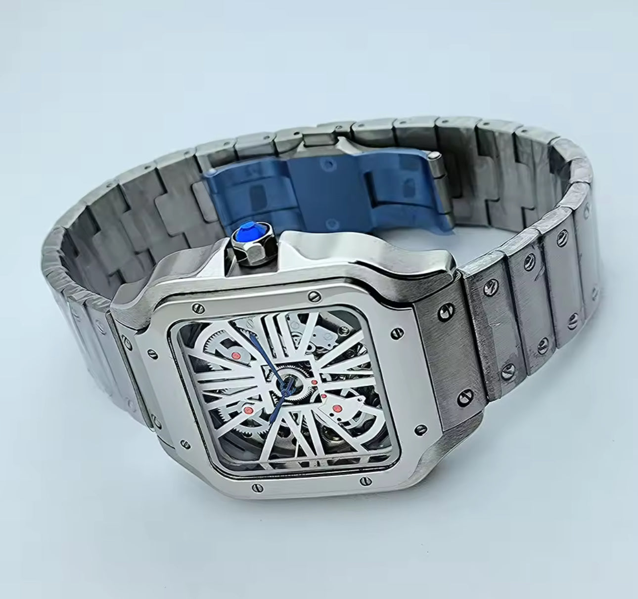 Seiko Mod Cartier Santos Skeleton
