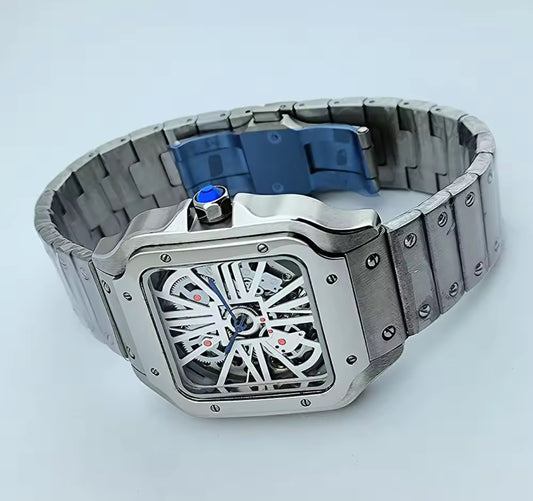 Seiko Mod Cartier Santos Skeleton