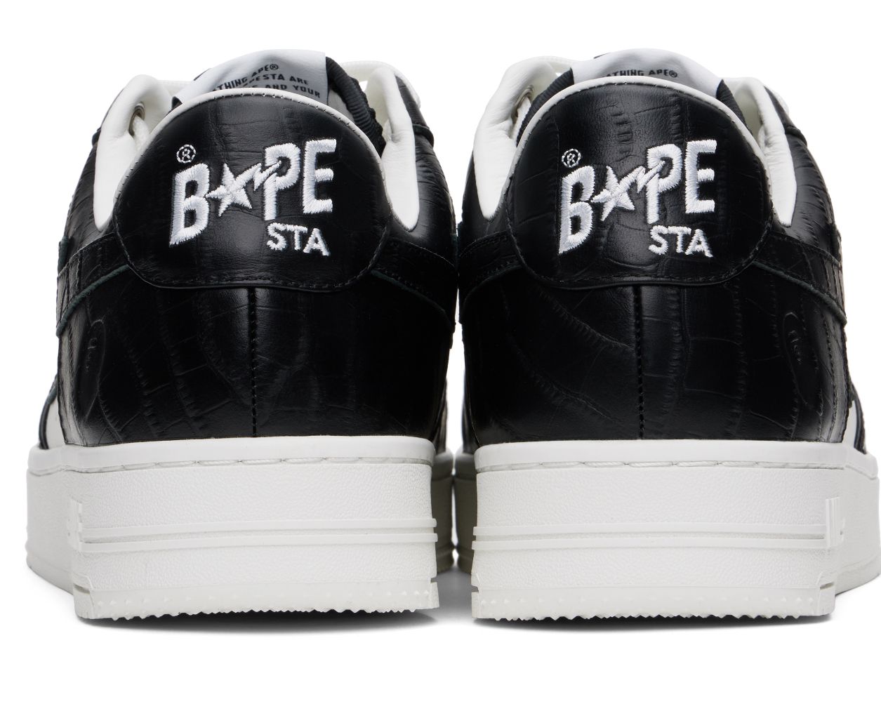 Bapesta Crocodrile Black & White