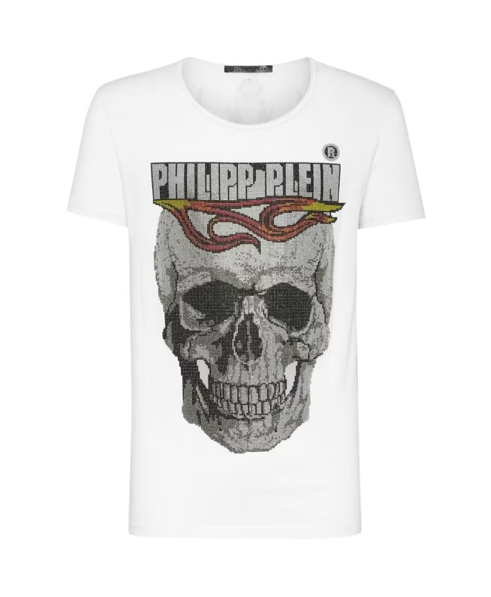 Philipp Plein Crystals Flame Skull