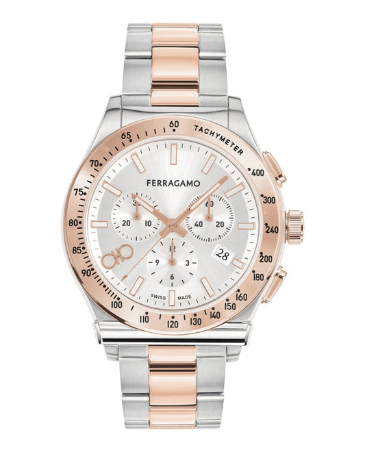 Ferragamo Chronograph Two Tone 42mm
