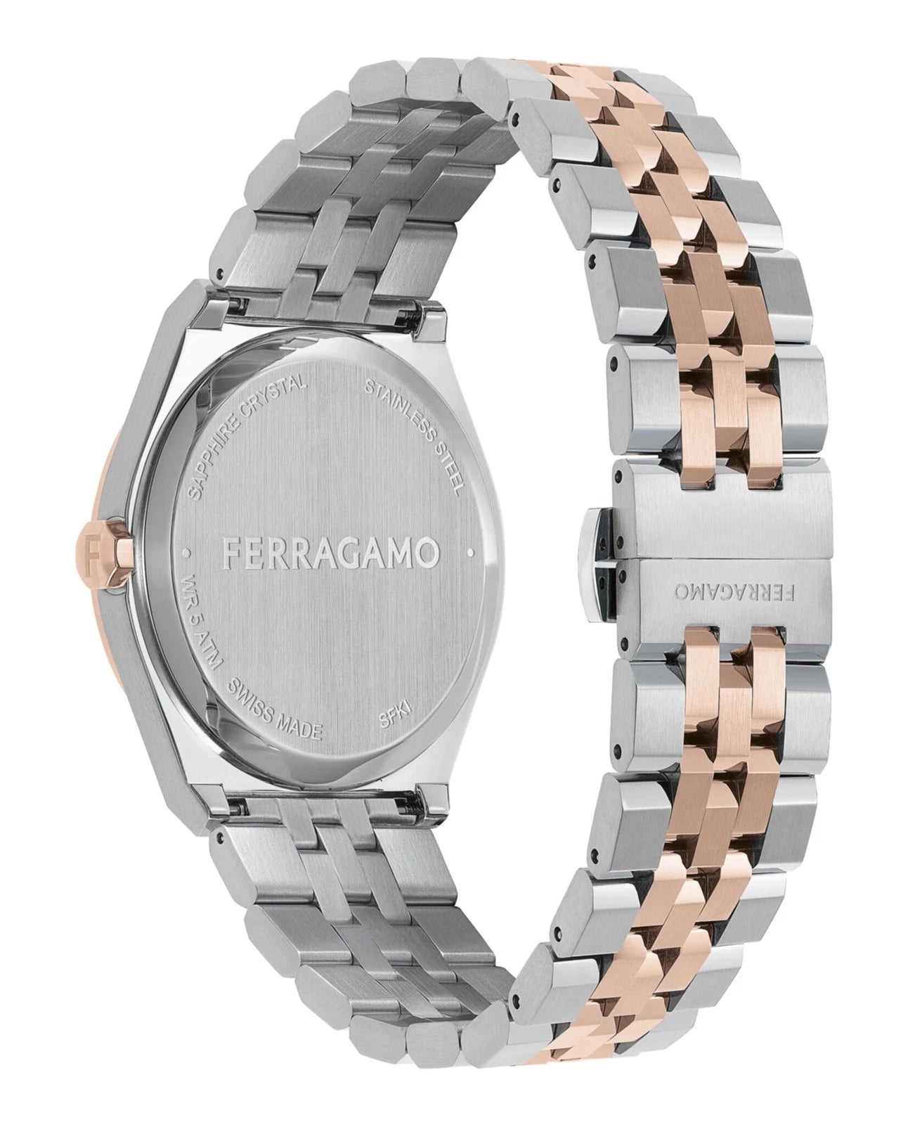 Ferragamo Two Tone 40mm Black Rose
