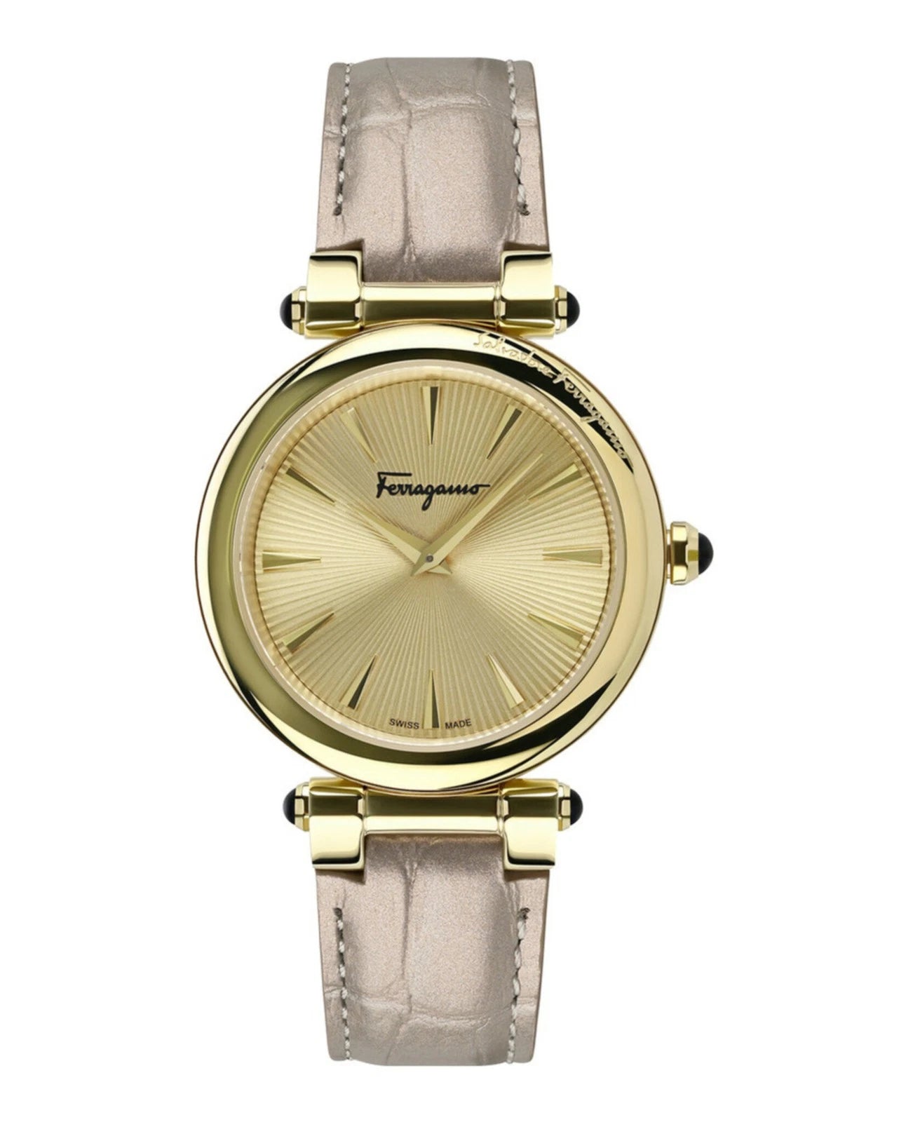 Ferragamo Womens Gold Leather 36mm